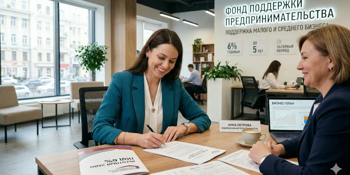 Льготный займ под 6% через Фонд поддержки предпринимательства